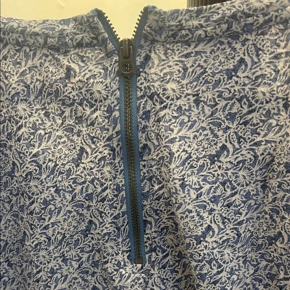 Lucky Brand Blue Floral Lace Blouse - Picture 6 of 6